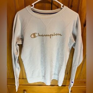 CHAMPION Cream Colored Sweatshirt Small